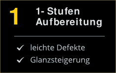 1-Stufen Lackaufbereitung: Effektive Glanzsteigerung und Entfernung von leichten Kratzern, Hologrammen und Swirls.